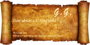 Garabuczi Gergő névjegykártya